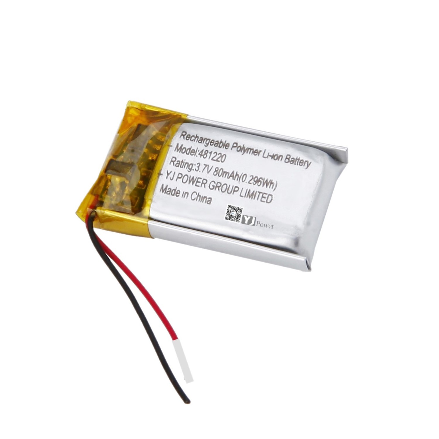 Hot Sale rechargeable YJ481220 80MAH 3.7v  lithium ion battery for Flip pen