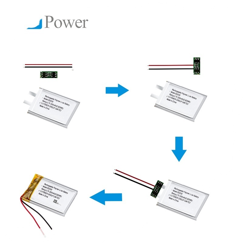 Lipo battery 3.7V 602040 400mAh lithium rechargeable battery for sky wearable