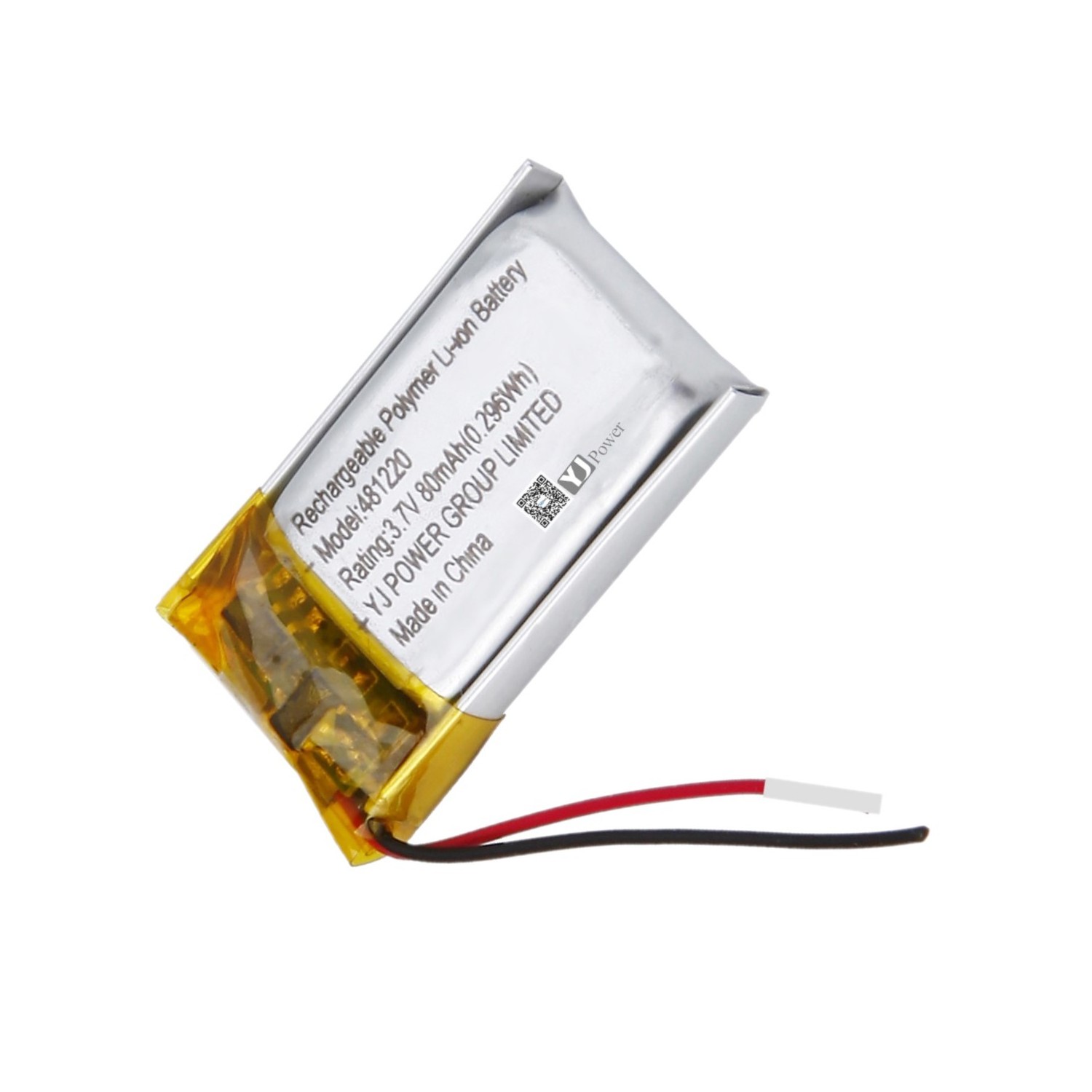 Hot Sale rechargeable YJ481220 80MAH 3.7v  lithium ion battery for Flip pen