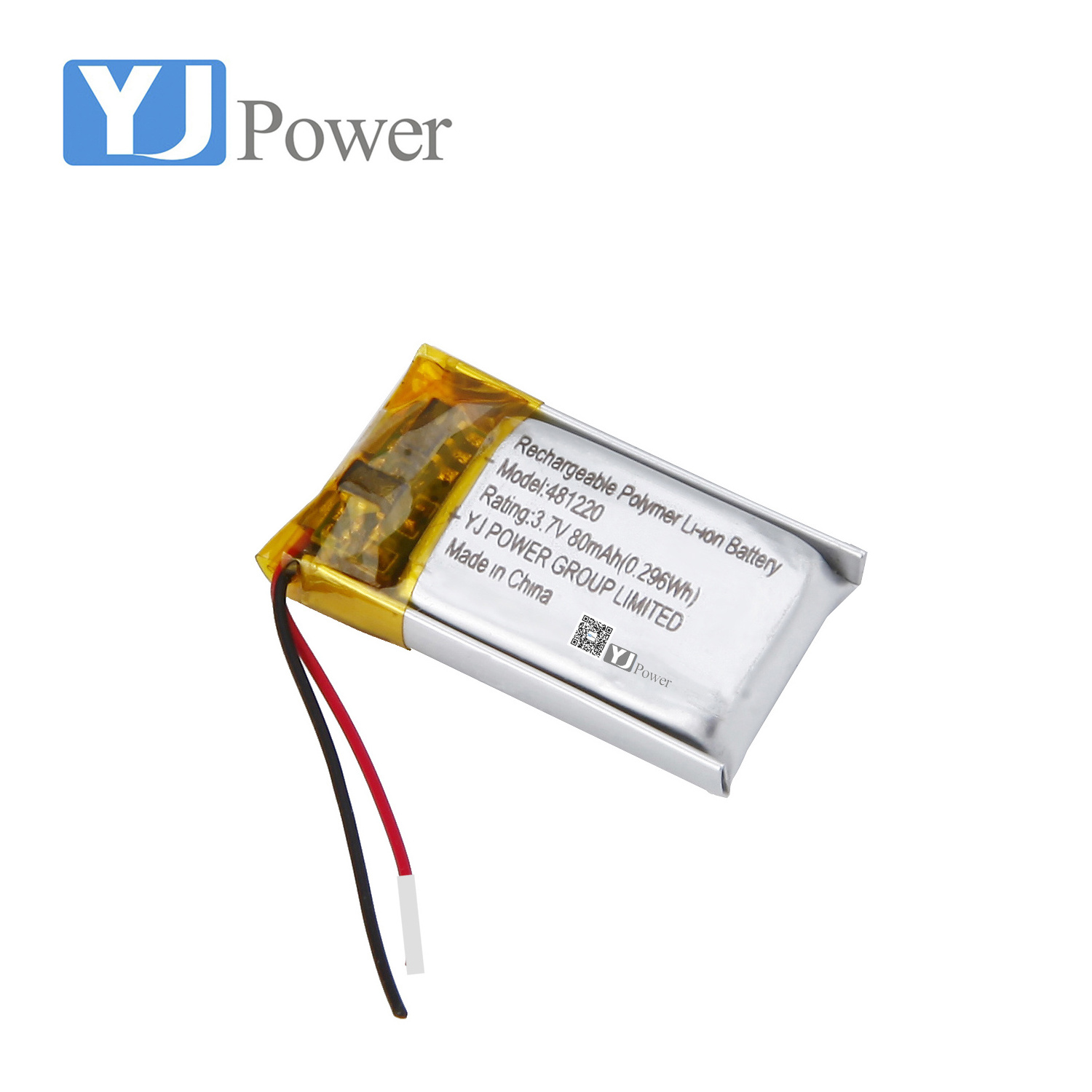 Hot Sale rechargeable YJ481220 80MAH 3.7v  lithium ion battery for Flip pen