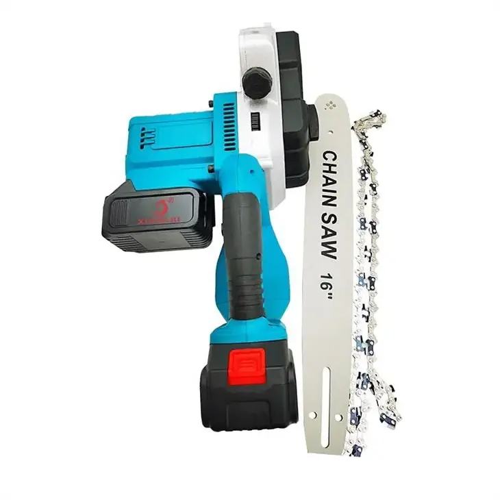 Good Quality Portable One Hand Hold Brushless   Power Electric Garden Tools  Outdoor Cordless 16 inch  Electric Mini Chain Saw