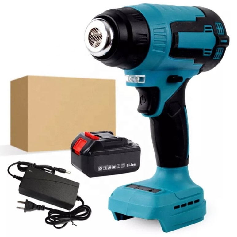 Portable Power Tools Handheld 21V Cordless Hot Air Gun Rechargeable Battery Cordless Heat Gun