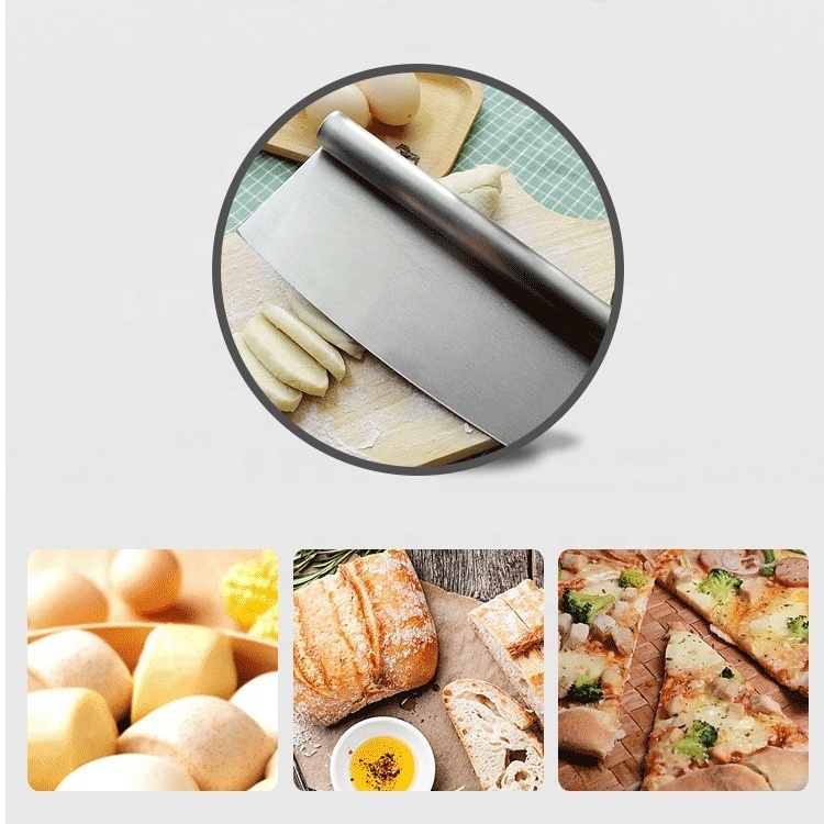 Multi-purpose Stainless Steel Pastry Scraper Bread Pizza Chopper Dough Cutter