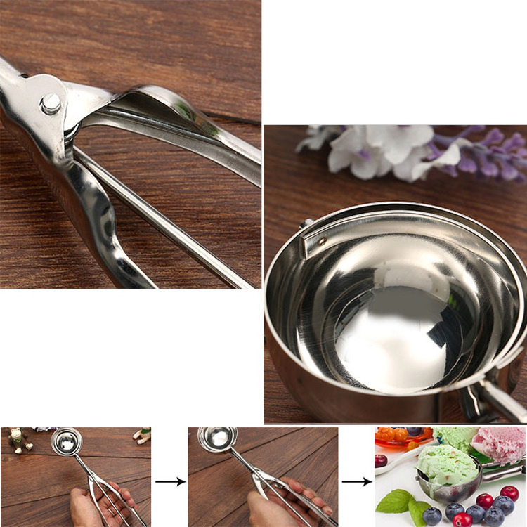 eco-friendly ice cream scoop Cookie Scoop Stainless Steel Ice Cream Scoop