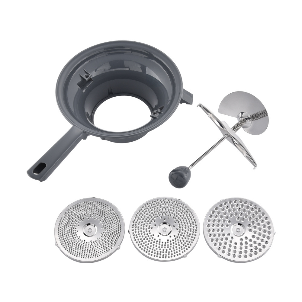 High Quality Food Milling Machine Vegetable Grater Mill Strainer Potato Masher Grinder With 2 Milling Discs