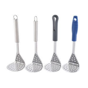 commercial heavy duty stainless steel potato masher long handle new metal manual pedestal potato masher with handle