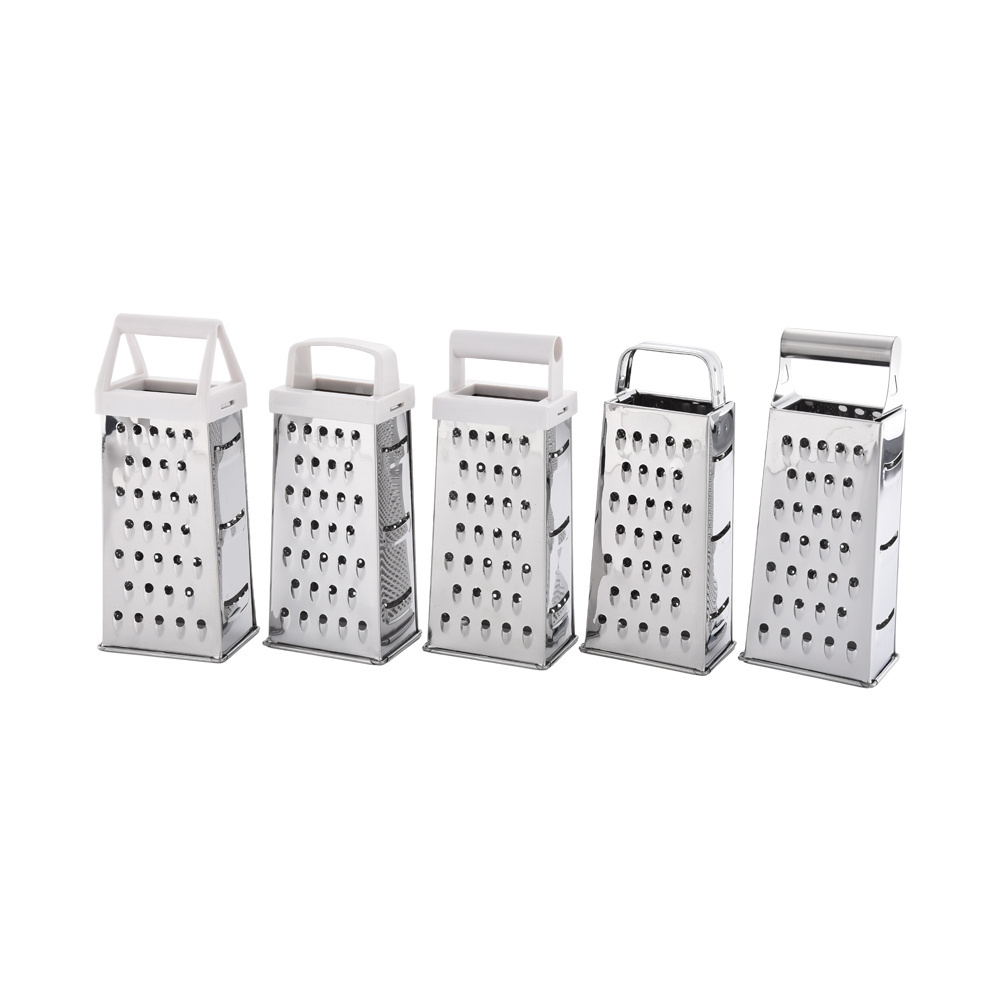 Multifunctional Professional Manual Food Grater 4 Sided Stainless Steel Cheese Carrot Vegetable Cutter Grater Box For Kitchen