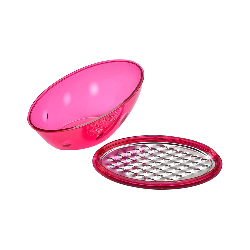 Multipurpose Mini Box Grater Cheese Lemon Garlic Ginger Stainless Steel Coarse & Fine Grater With Plastic Container