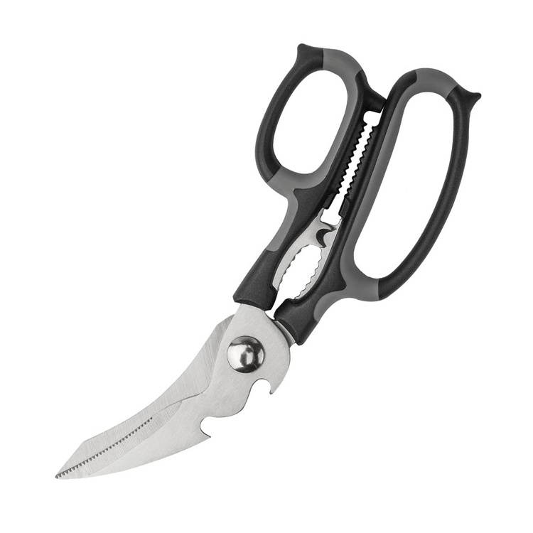 Six In One Heavy Duty Kitchen Scissors Kitchen Shears Chicken Cutter For Cutting Food With Bottle Opener Nut Cracker