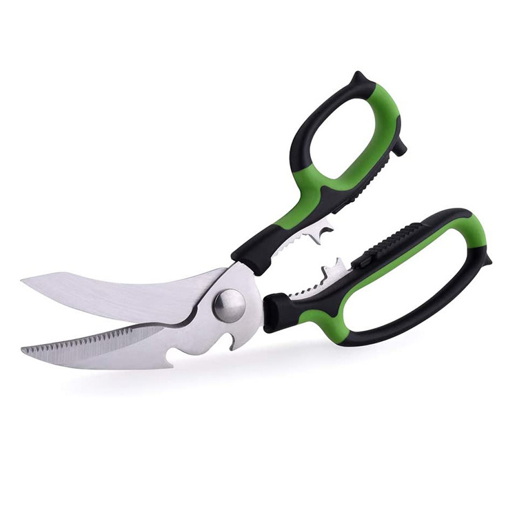 Six In One Heavy Duty Kitchen Scissors Kitchen Shears Chicken Cutter For Cutting Food With Bottle Opener Nut Cracker