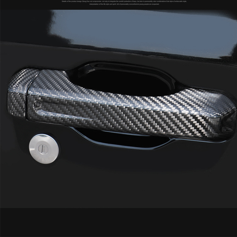 Carbon Fiber Door Handle Cover For JEEP Wrangler JK Accessories JL 4x4 Offroad 2022 Gladiator Sahara Rubicon Exterior Auto Parts