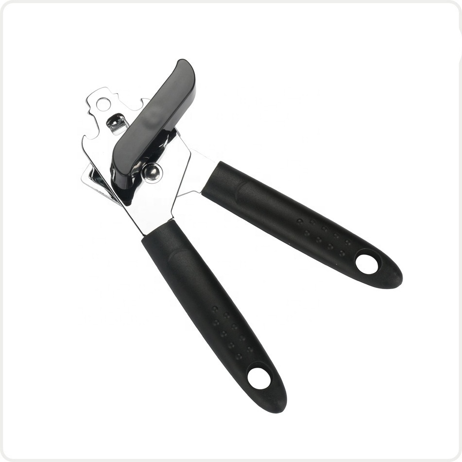 Wholesale smooth surface kitchen household commercial black safety beer multifunction stainless steel manual can opener