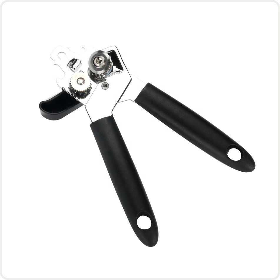 Wholesale smooth surface kitchen household commercial black safety beer multifunction stainless steel manual can opener