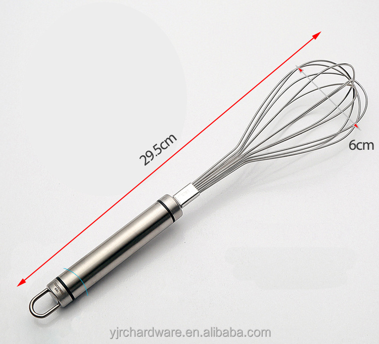 Food grade stainless steel household kitchen accessories manual frother milk egg whisk