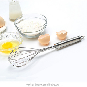 Food grade stainless steel household kitchen accessories manual frother milk egg whisk