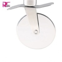 Professional hot sell household kitchen round 6.5cm wholesale stainless steel pizza cutter