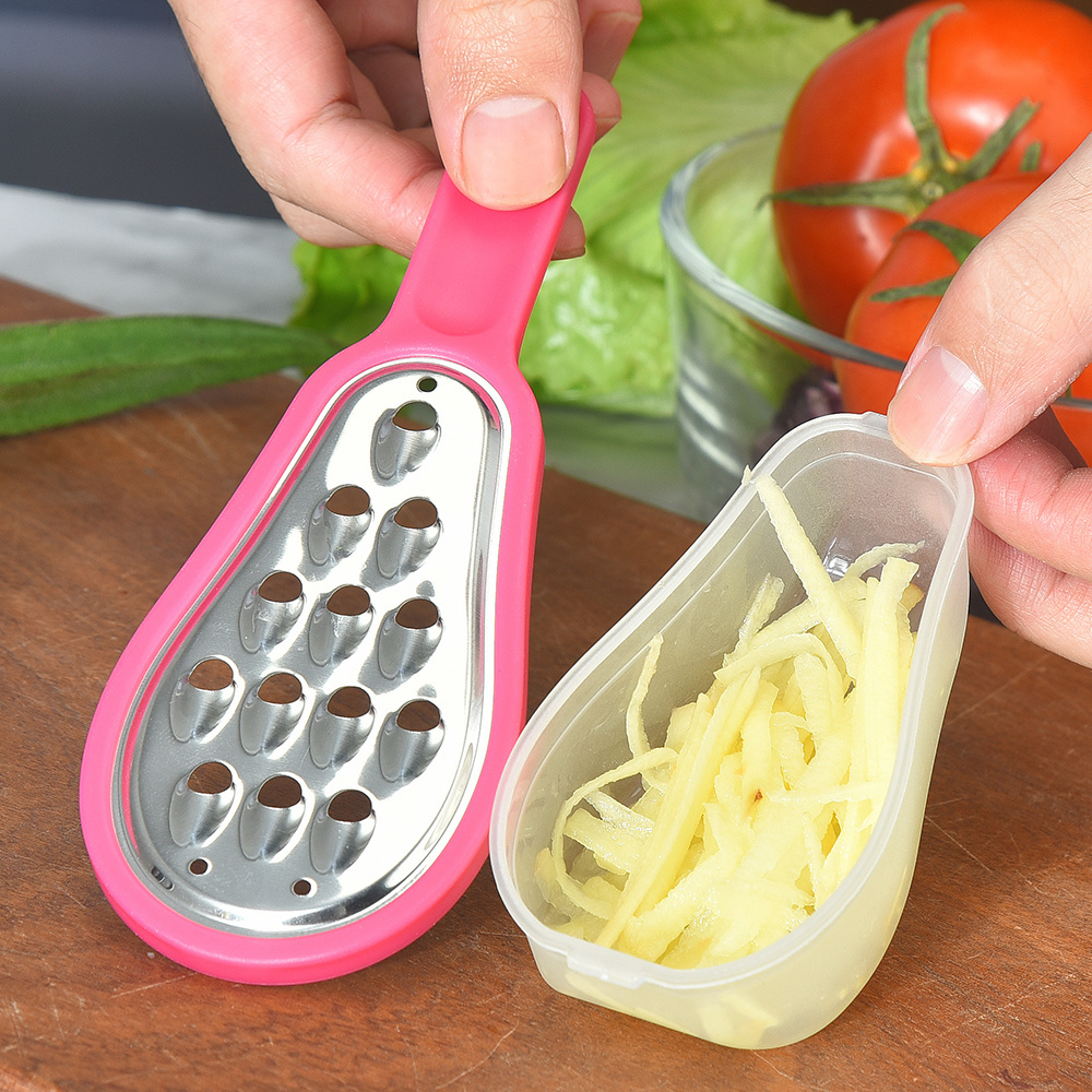 Kitchen mini stainless steel one sides grater with box  cheese grater vegetable cutter