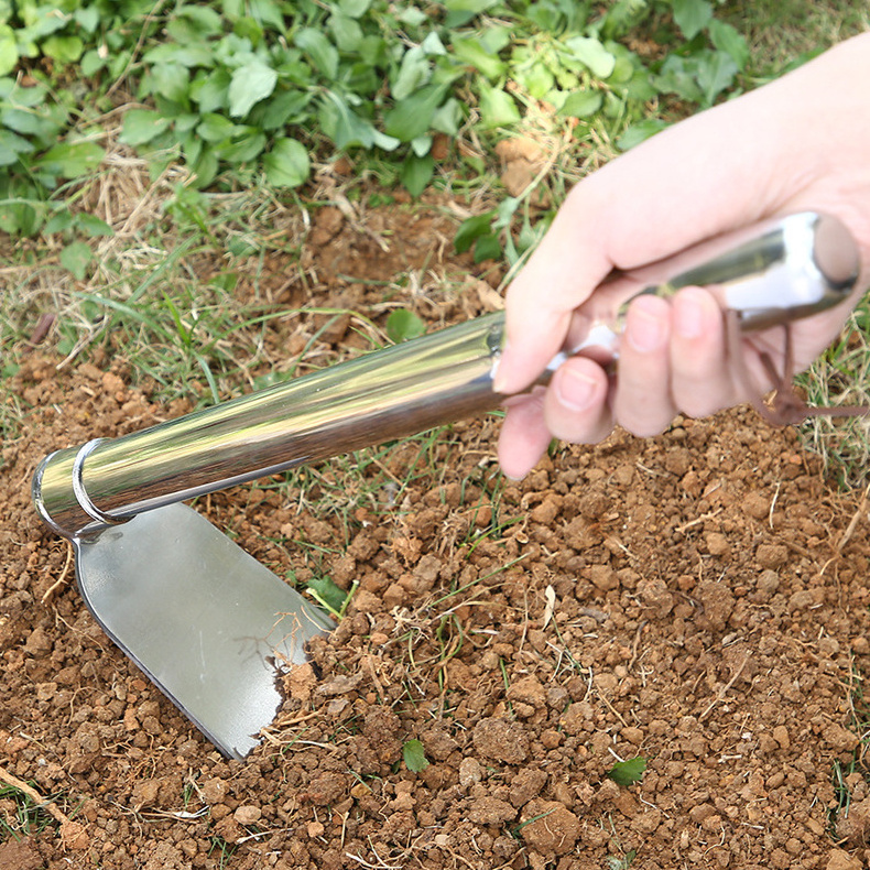 High Quality Garden Hoe Pick Stainless Steel Garden Weeding Tool Set Agricultural Weeding Hoe Tools