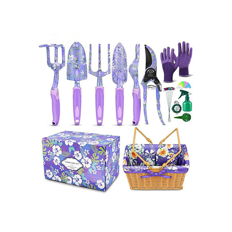 Heavy Duty Tools Kit Garden Tools Set Floral Gardening Hand Tools with Basket Gardening Gifts for Women and Plant Lovers