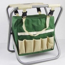 Wholesale Outdoor Work Foldable garden kneeler Organizer Pouch Garden Seat for Fishing and Camping with Storage Tote Bag