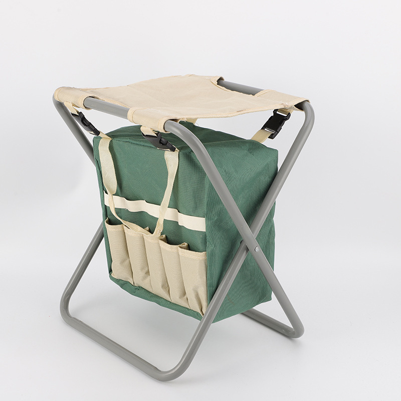 Multifunctional Folding Garden Kneeler Seat Detachable Garden Bench with Storage Bag and Tools for Gardening and Camping