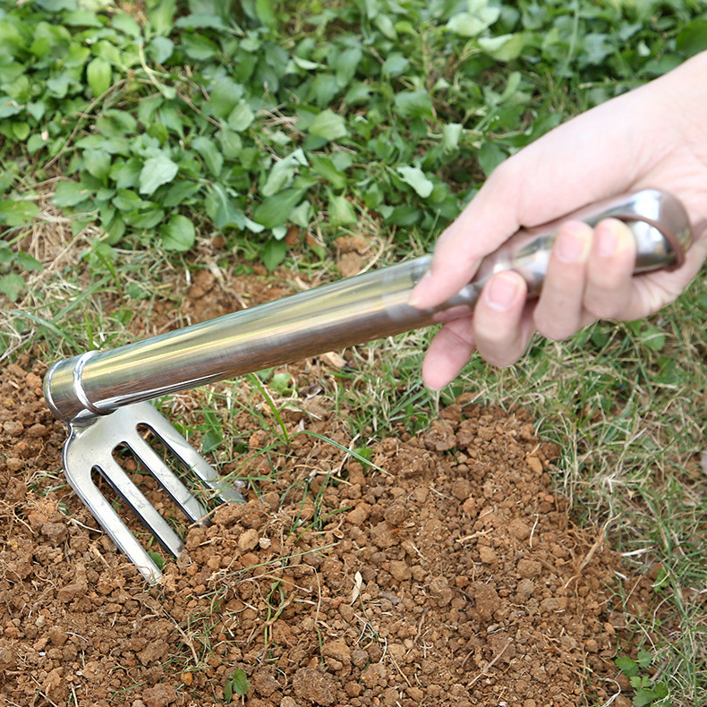 High Quality Garden Hoe Pick Stainless Steel Garden Weeding Tool Set Agricultural Weeding Hoe Tools