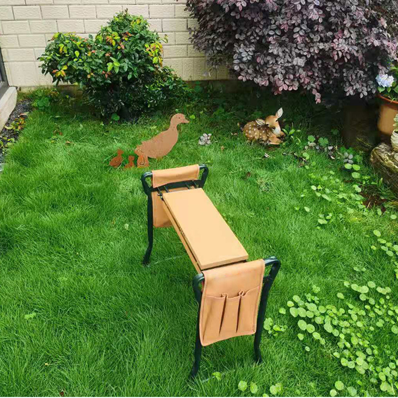 Hot seller outdoor portable folding Garden stools garden kneeler seat with Kneeling and Sitting to Prevent Knee