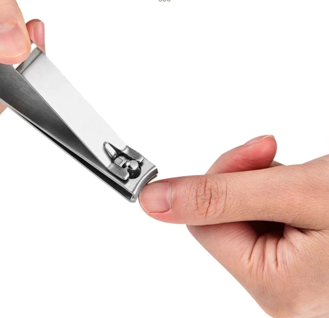 Wholesale Large Size Stainless Steel Nail Clippers Straight Edge Nail Cutter with Integrated Nail File for Beauty Use