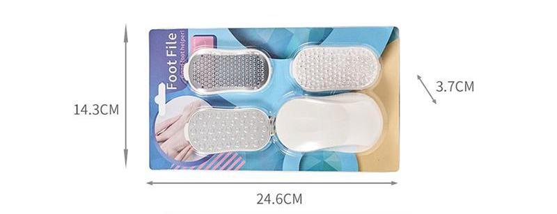 Beauty Tender Home Exfoliation Grinding Stone 4 pc Callus Remover for Rubbing Heel Calluses Foot File Set Dead Skin File Scraper