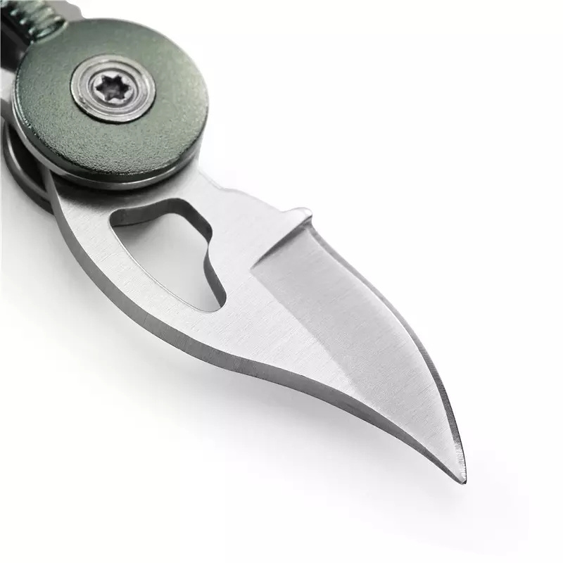 New product 3.7 inch Uniquely Shaped Feather Aluminum Handle Pocket Mini Gifts Knife