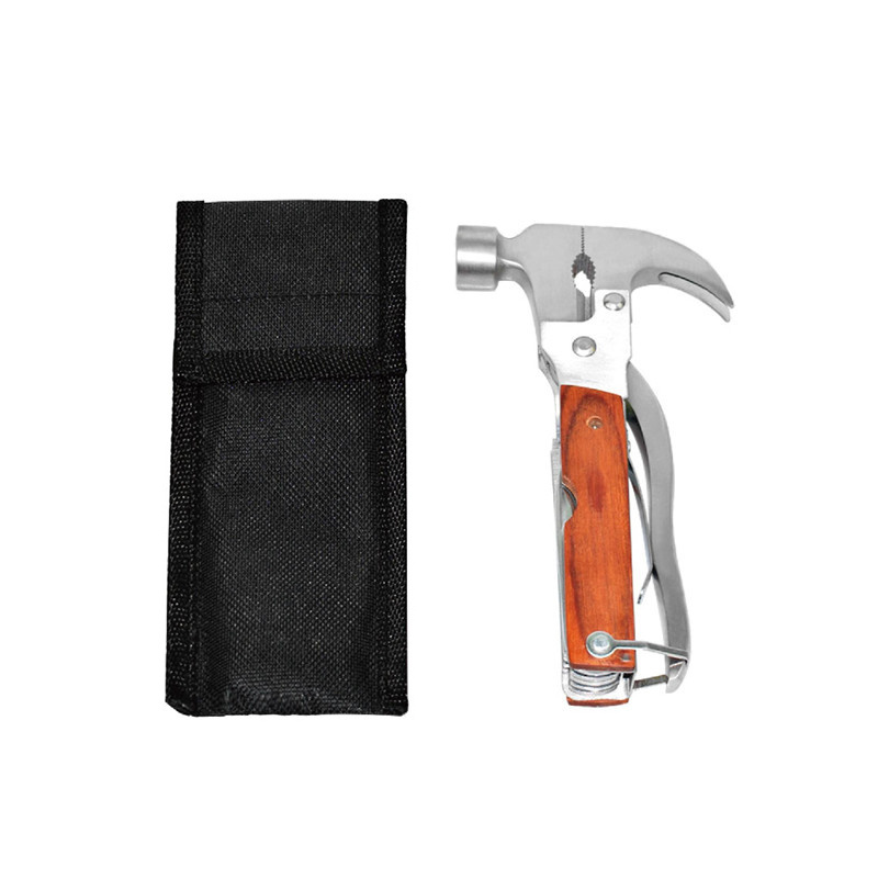 High Quality stainless rescue multifunction hammer with glass breaker claw hammer