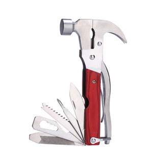 High Quality stainless rescue multifunction hammer with glass breaker claw hammer