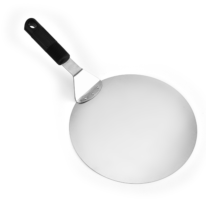 high quality Stainless steel pizza shovel knife round cake small large size thick pizza shovel baking tools