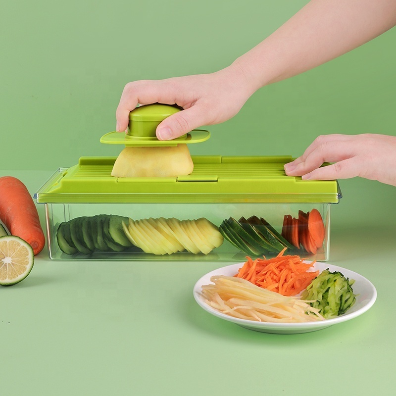 ANJUKE Multi-functional Kitchen Vegetable Cutter Manual Slicer Plastic Fruit Potato Peeler Vegetable Chopper Grater Slicer