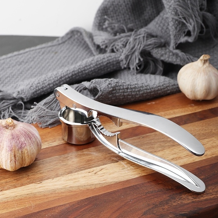 ANJUKE Kitchen Gadgets Stainless Steel Grinding Garlic Press Garlic Mincer Presses Crusher