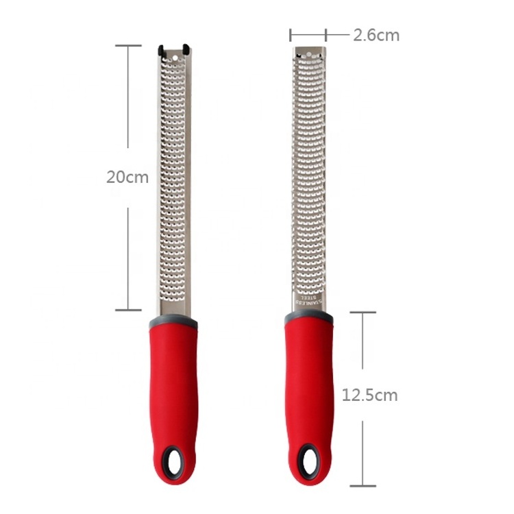 High Quality Stainless Steel 304  Cheese And Carrot Hand Grater Lemon Zester