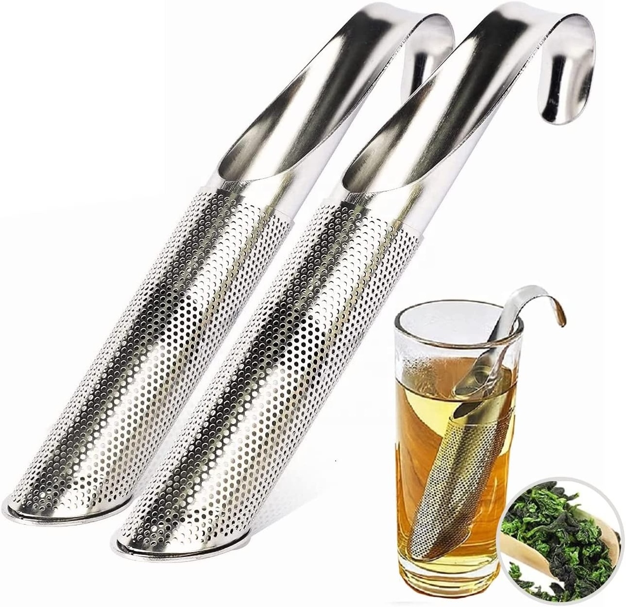 Food Grade 304 Stainless Steel Tea Diffuser Fine Mesh Stainless Steel Tea Steeper