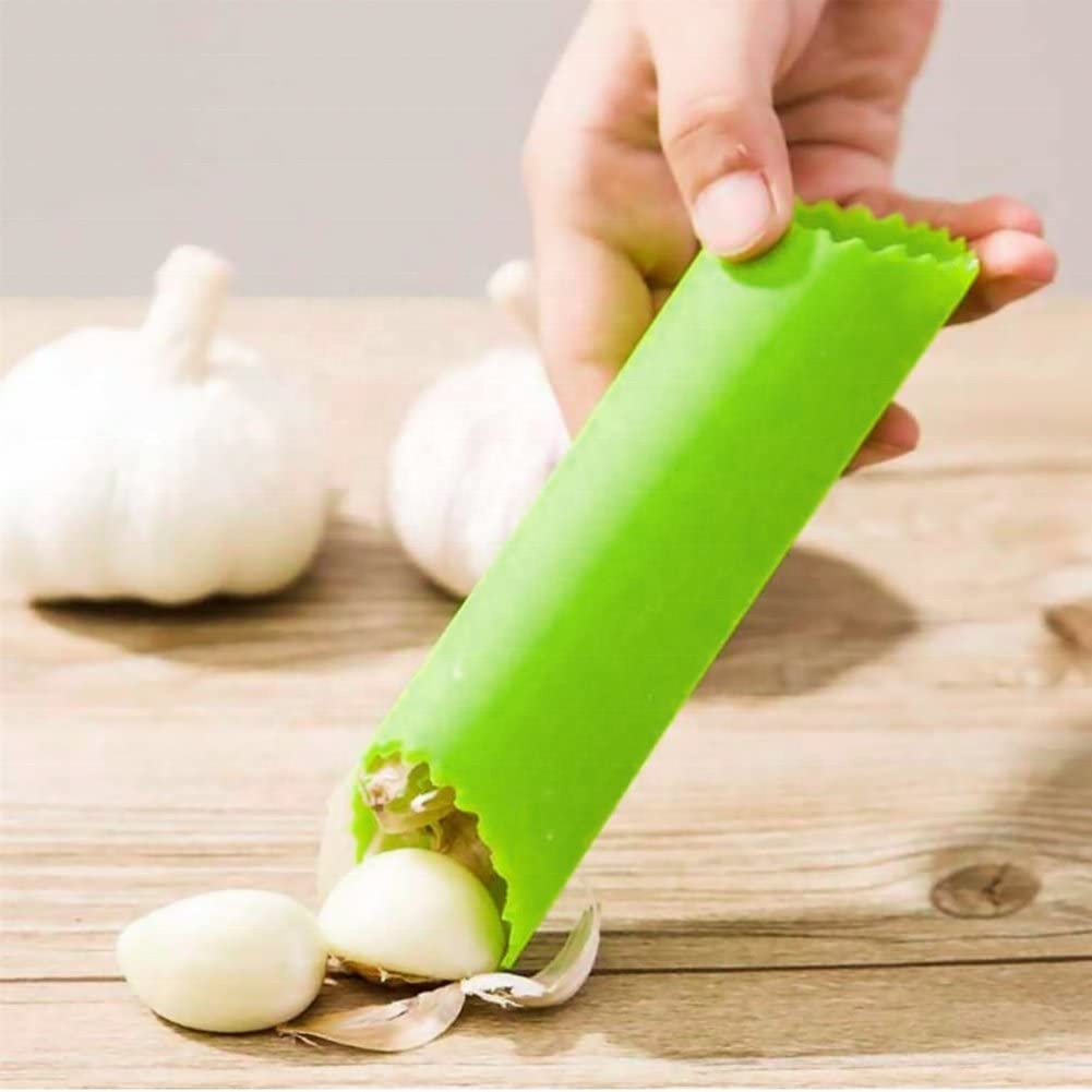 Easy Useful Kitchen Tools Garlic Peeler Silicone Garlic Roller Peeling Tube