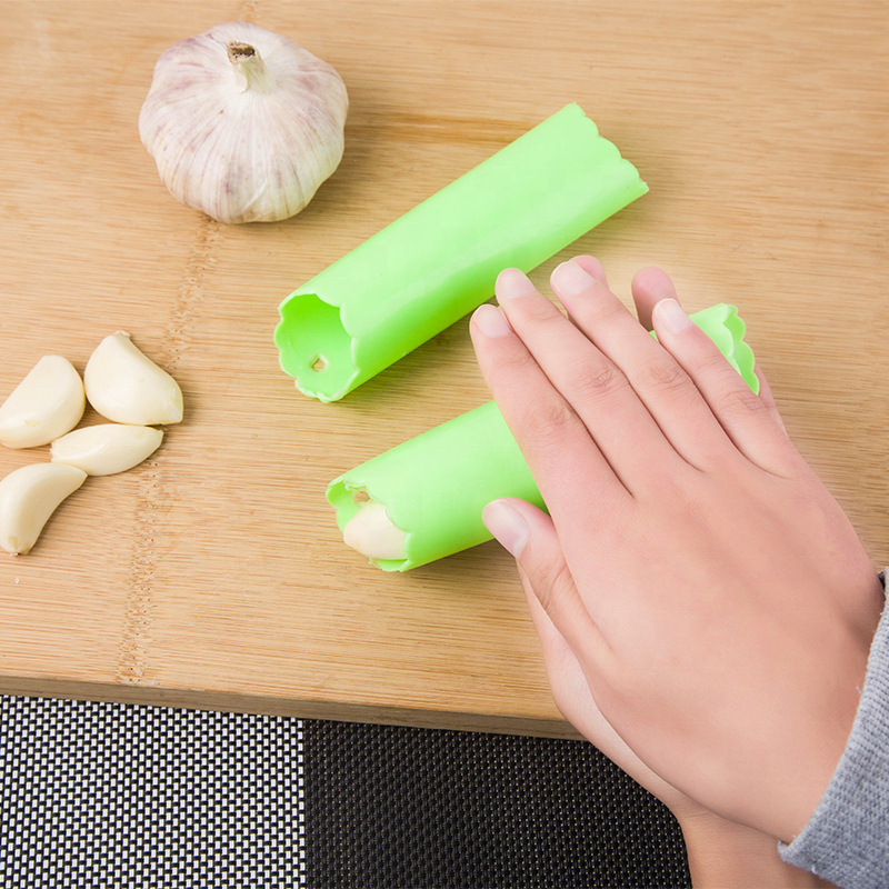 Easy Useful Kitchen Tools Garlic Peeler Silicone Garlic Roller Peeling Tube