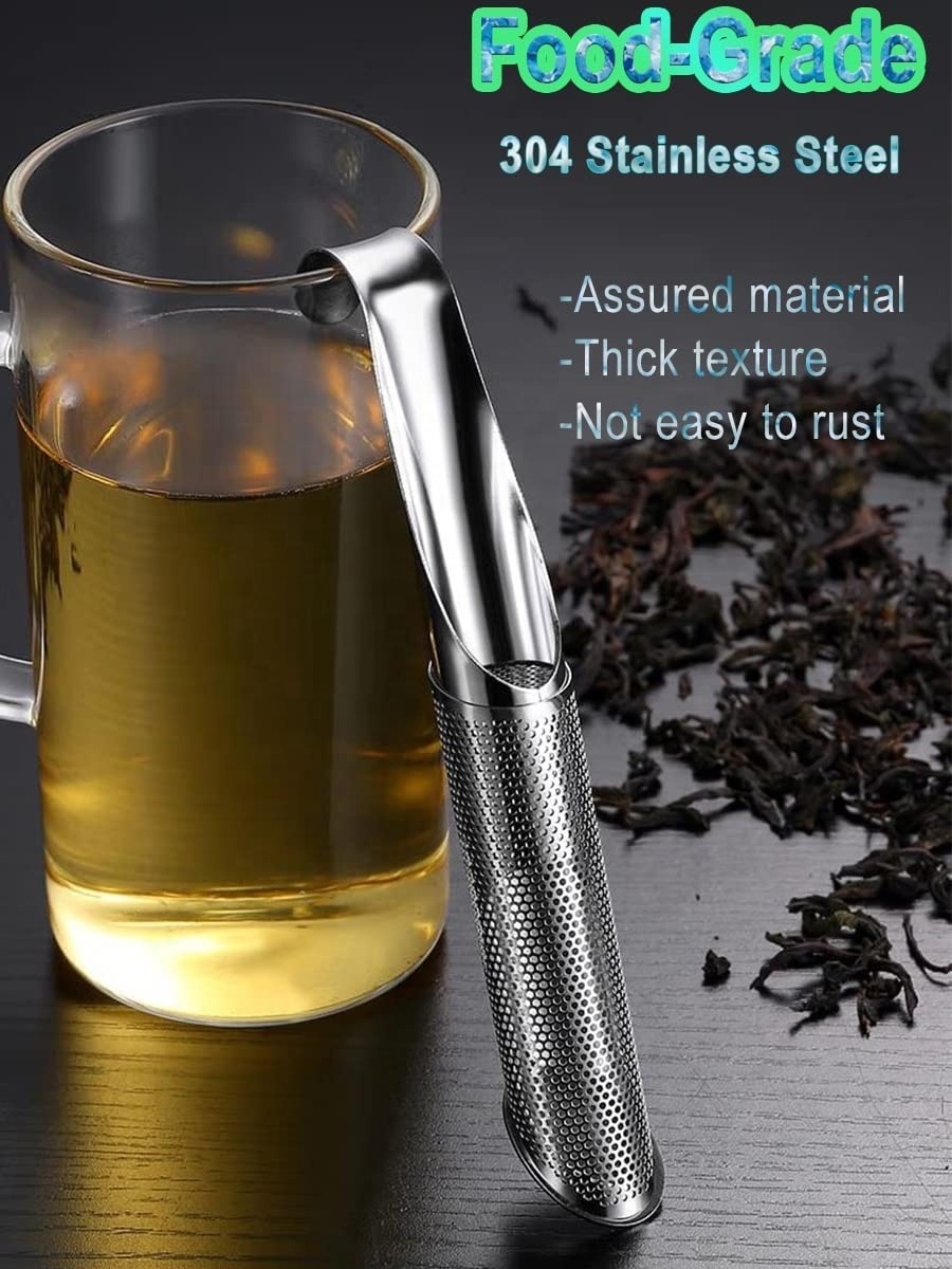 Food Grade 304 Stainless Steel Tea Diffuser Fine Mesh Stainless Steel Tea Steeper