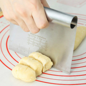 Stainless Steel Dough Scraper Cutter/Pro Pastry Pizza Cutter Chopper