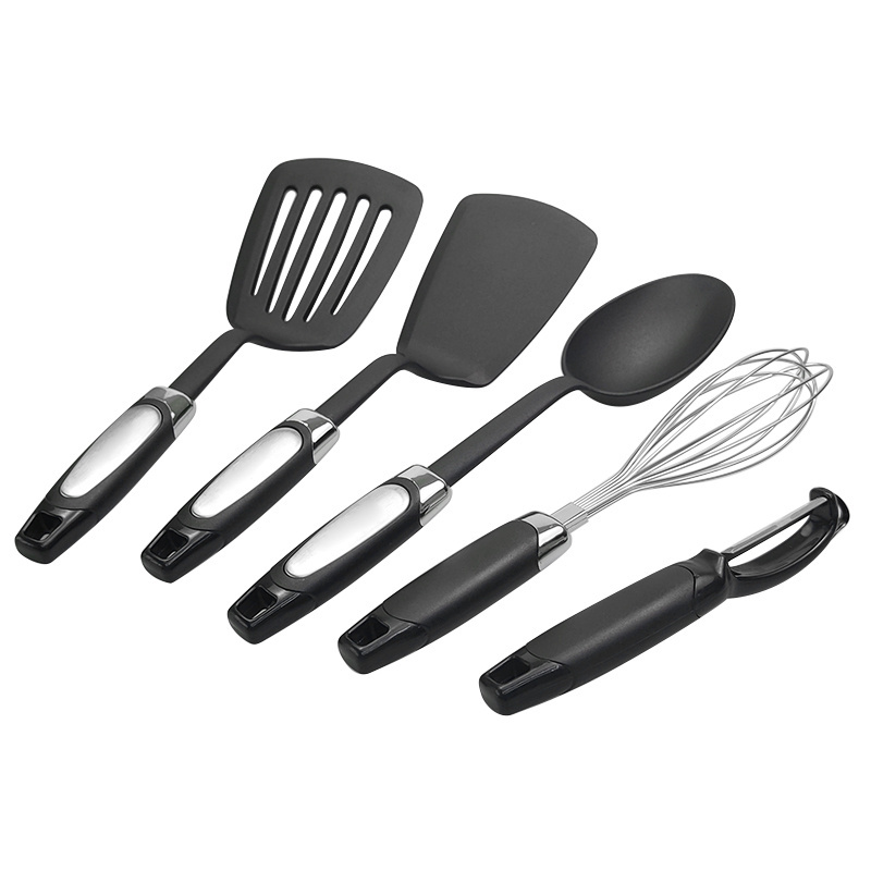 Wholesale Private Label 14 Pcs  Kitchen Cookware Nonstick Stainless Steel Food Grade  Nylon Cooking Utensil Set