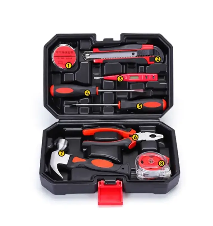 9PCS Classic Style Professional Mechanic Box Package Tool Sets Tool Kit Set