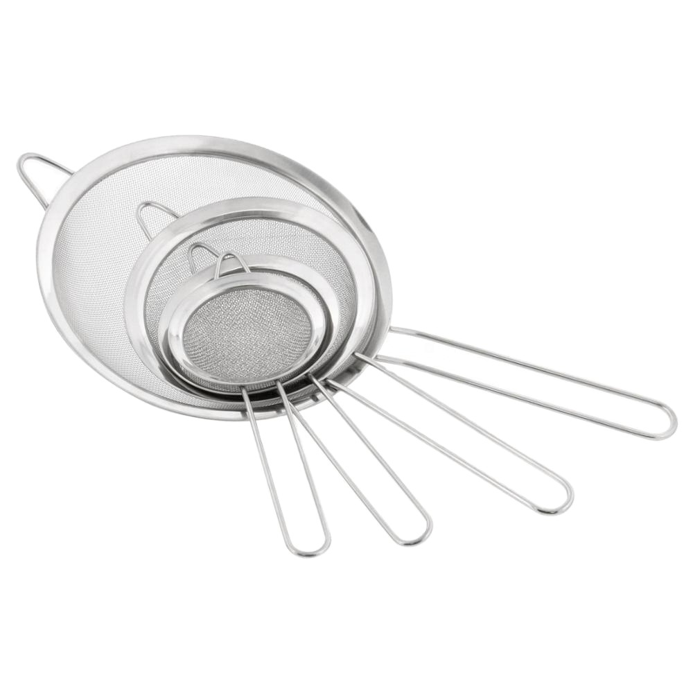 Premium Fine Mesh Strainer Stainless Steel Baking Flour Colanders and Sifters