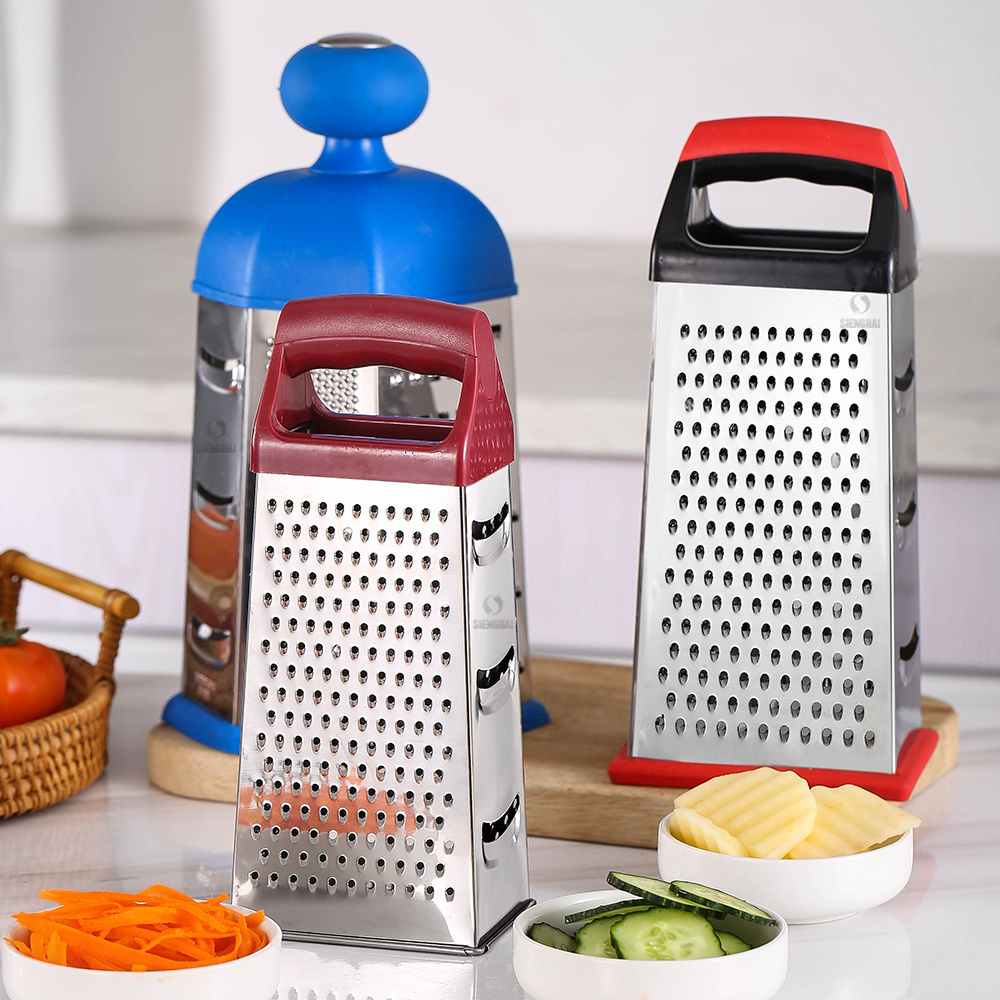 Professional 4 Sides Box Grater Stainless Steel Food Shredder