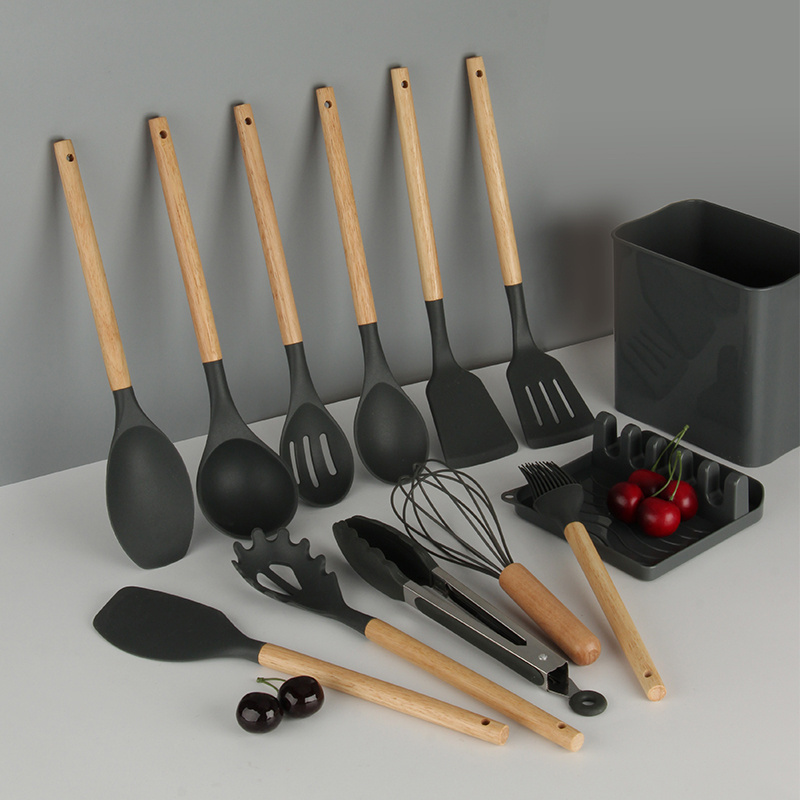 Kitchen Utensils Wholesale 12pcs Silicon Utensil Set Cooking Tools Set