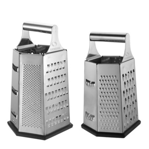 Stainless Steel 6 Sided Multifunctional Cheese Potato Vegetable Box Grater