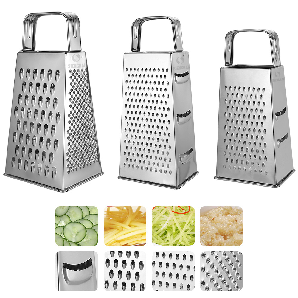 Stainless Steel 4 Side Cheese Vegetable Box Grater