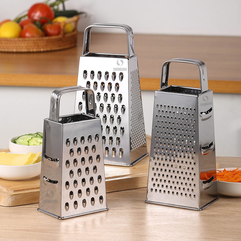 Stainless Steel 4 Side Cheese Vegetable Box Grater