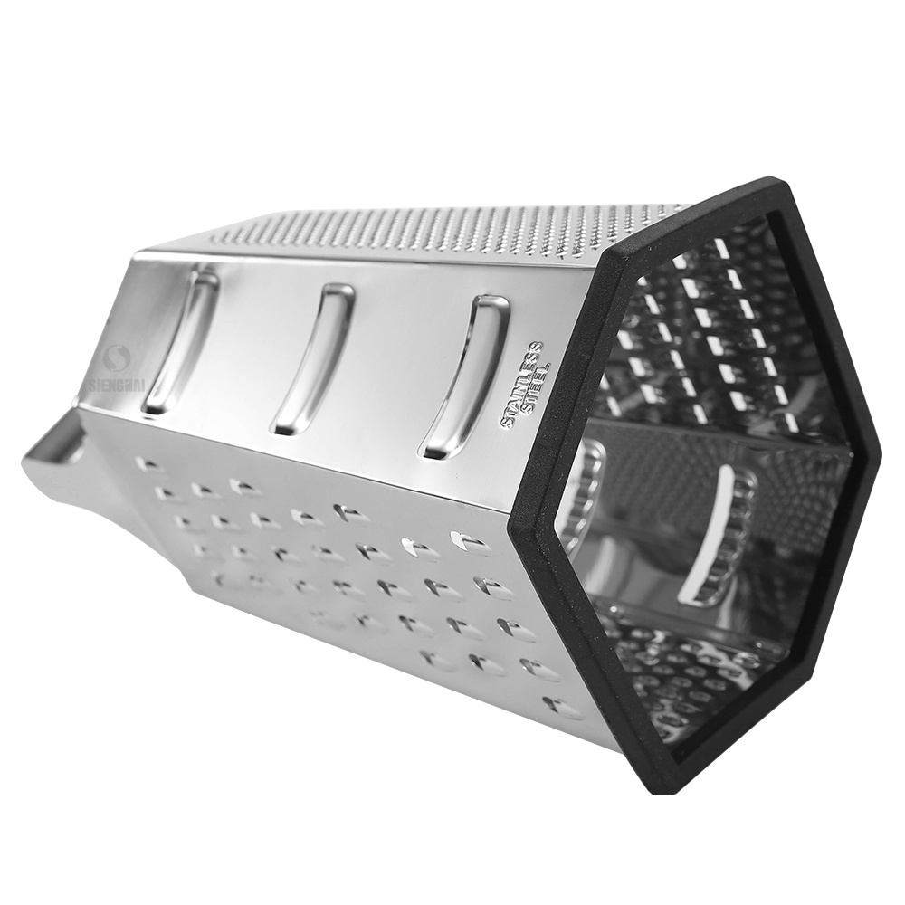 Stainless Steel 6 Sided Multifunctional Cheese Potato Vegetable Box Grater